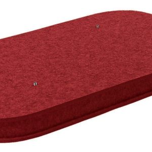 Mega Acoustic AcouCloud Flat PET 7 cm Dark Red Akusztikai panel
