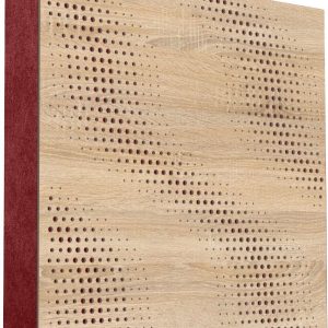 Mega Acoustic FiberPRO60 SineWave Sonoma Oak/Dark Red Fa akusztikai panel