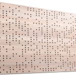 Mega Acoustic FiberPro 120 Binary Diffuser Natural Fa akusztikai panel
