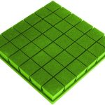 Mega Acoustic PA-PM-KOSTKA7-G-50x50x7 Green Akusztikai panel