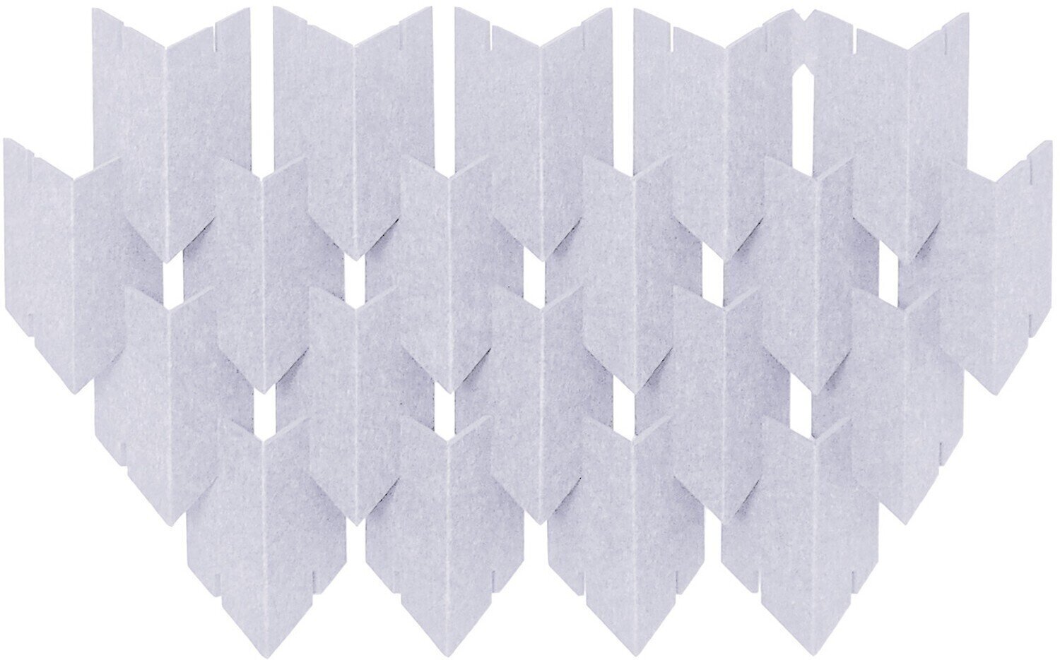 Mega Acoustic DART-PET 12 Pieces Light Gray Akusztikai panel