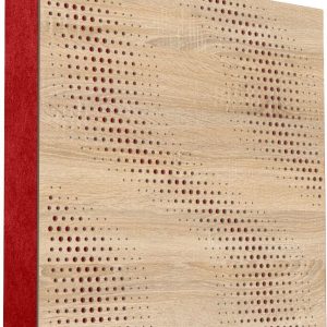Mega Acoustic FiberPRO60 SineWave Sonoma Oak/Red Fa akusztikai panel