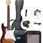 SX SE1 3-Tone Sunburst Elektromos gitár