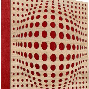 Mega Acoustic FiberPRO60 AcouSphere Sonoma Oak/Red Fa akusztikai panel