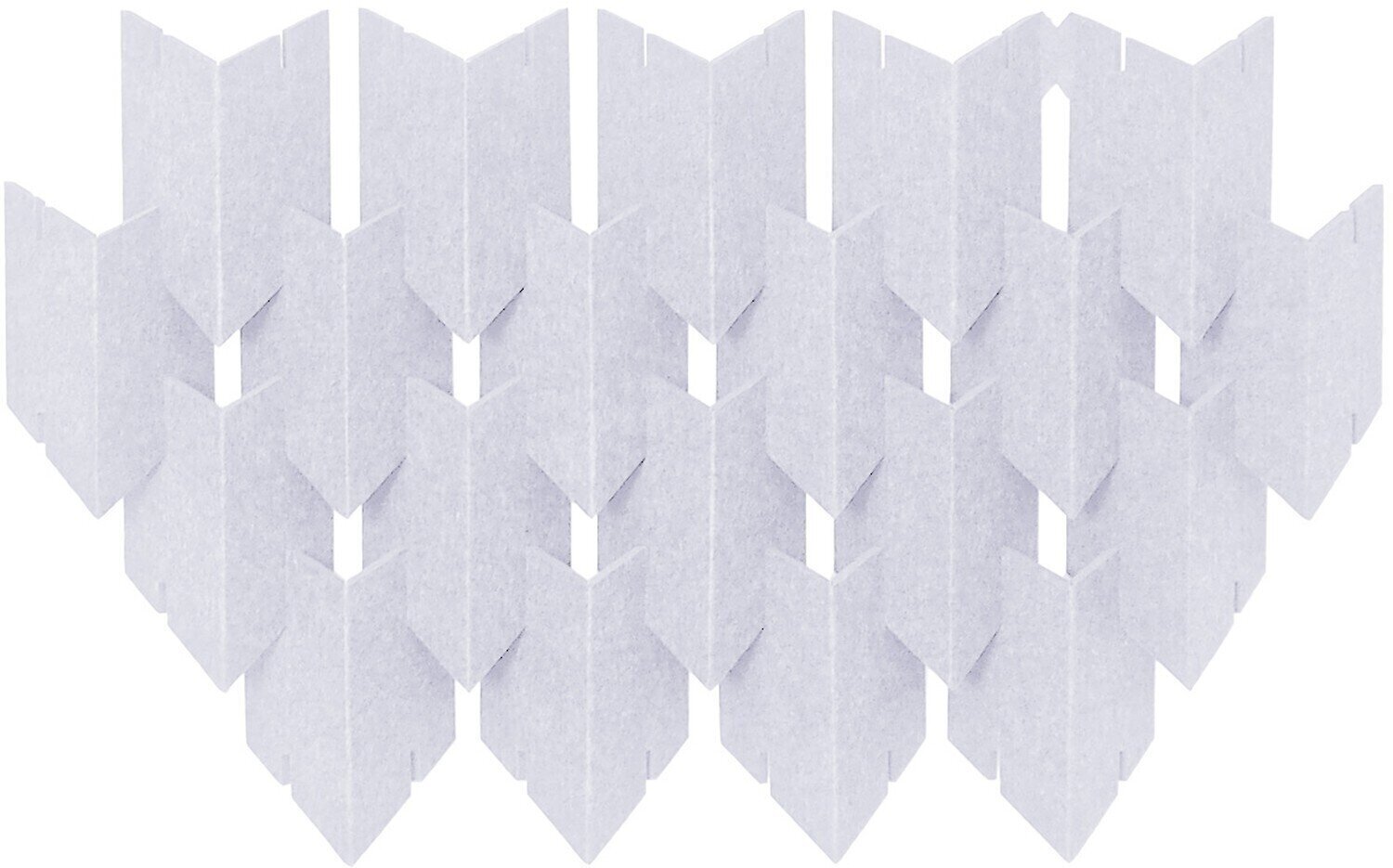 Mega Acoustic DART-PET 12 Pieces White Akusztikai panel