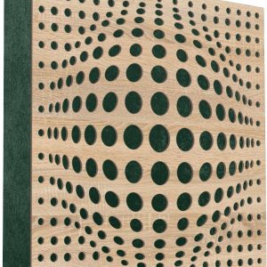 Mega Acoustic FiberPRO60 AcouSphere Sonoma Oak/Green Fa akusztikai panel
