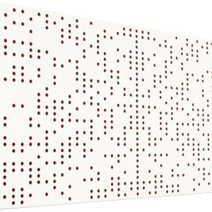 Mega Acoustic FiberPRO120 Binary Diffuser White/Red Fa akusztikai panel