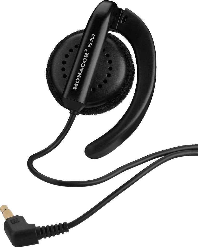 Monacor ES-200 Black On-ear Fülhallgató