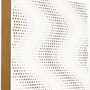 Mega Acoustic FiberPRO60 Sinus White/Light Brown Fa akusztikai panel