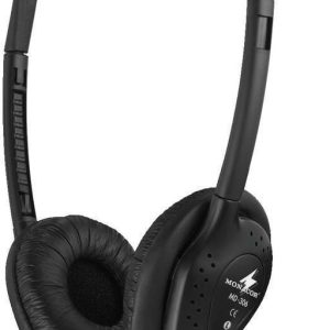 Monacor MD-306 Black On-ear Fülhallgató