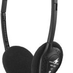 Monacor MD-302 Black On-ear Fülhallgató