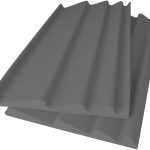 Mega Acoustic WAVE Panel AB 120x60 Light Gray Akusztikai panel