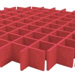 Mega Acoustic AcouCloud PET 9 cm Dark Red Akusztikai panel