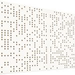 Mega Acoustic FiberPRO120 Binary Diffuser Negative White/Light Brown Fa akusztikai panel