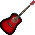 Pasadena SG028 Red Sunburst Akusztikus gitár