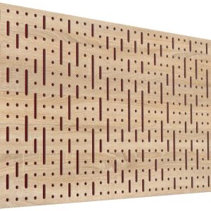 Mega Acoustic FiberPRO120 Binary Bean Sonoma Oak/Dark Red Fa akusztikai panel