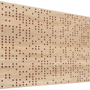 Mega Acoustic FiberPRO120 Binary Diffuser Sonoma Oak/Red Fa akusztikai panel