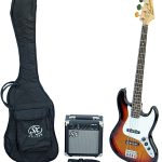 SX SB1 Bass Guitar Kit Sunburst Elektromos basszusgitár