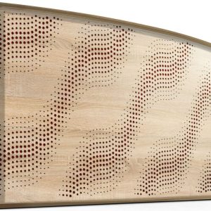 Mega Acoustic AcouStand SineWave Sonoma Oak/Natural/Red Fa akusztikai panel