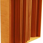 Mega Acoustic Acoustic Fractal Diffuser with Frame Alder Hangtörők