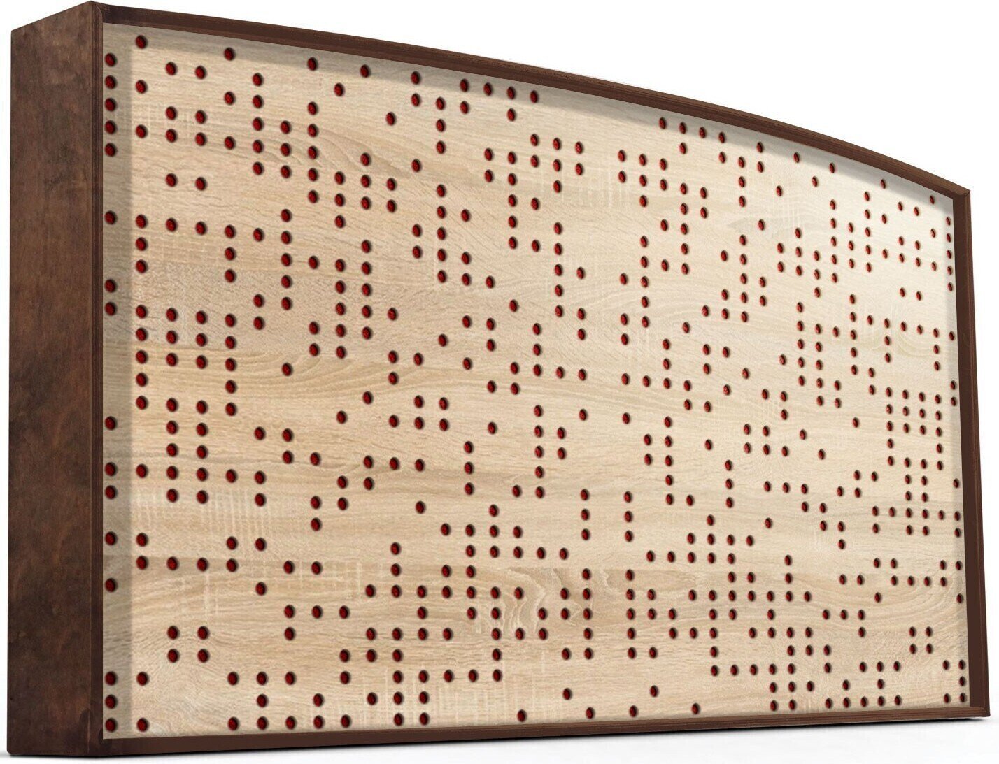 Mega Acoustic AcouStand Binary Diffuser Negative Sonoma Oak/Walnut/Red Fa akusztikai panel