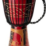 Noicetone D064-1 8" Black Red 8" Djembe