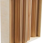 Mega Acoustic Acoustic Fractal Diffuser with Frame Natural Hangtörők