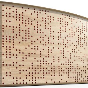 Mega Acoustic AcouStand Binary Diffuser Negative Sonoma Oak/Natural/Red Fa akusztikai panel