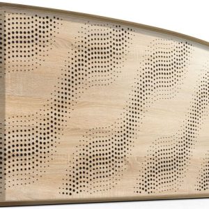 Mega Acoustic AcouStand SineWave Sonoma Oak/Natural/Black Fa akusztikai panel