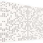 Mega Acoustic FiberPRO120 Binary Diffuser White/Dark Red Fa akusztikai panel