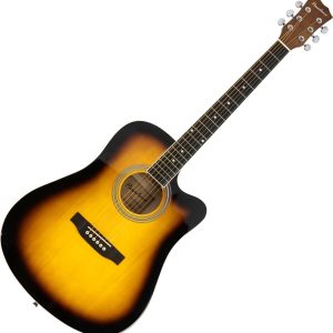 Pasadena SG028C Vintage Sunburst Akusztikus gitár