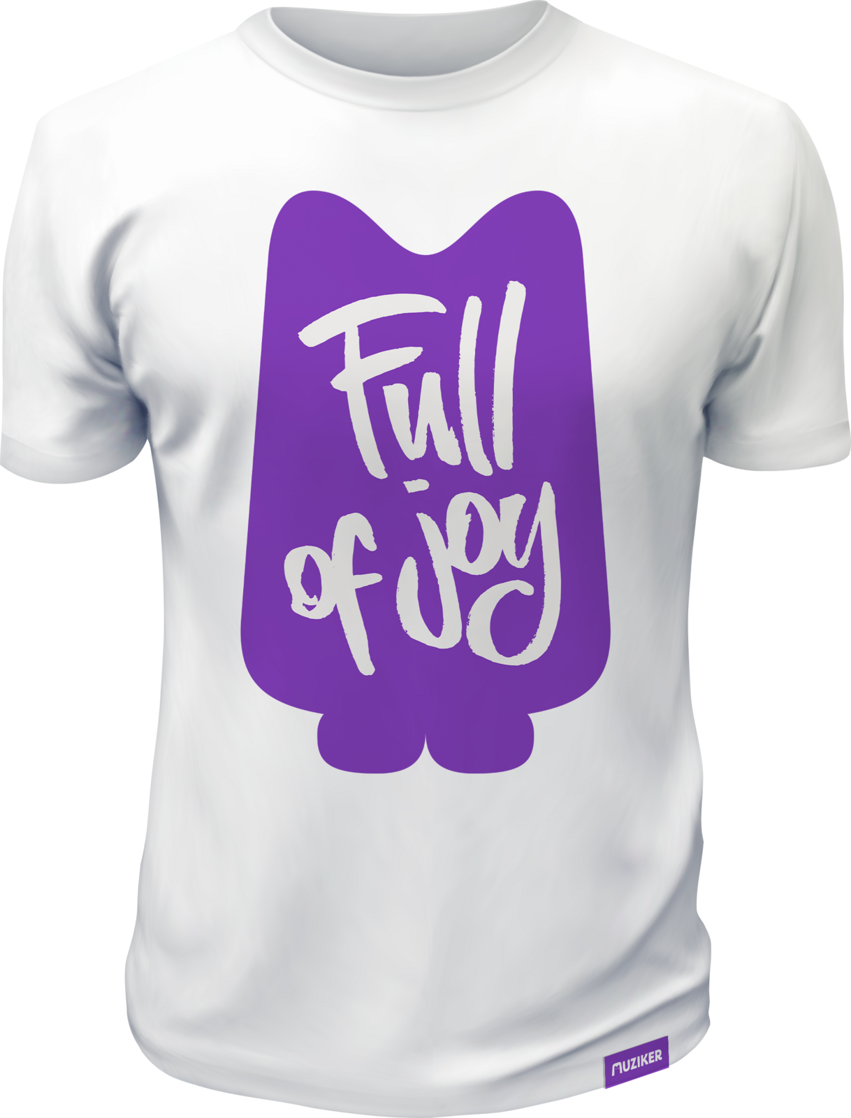 Muziker T-Shirt Classic Joy Unisex Póló Unisex White 2XL