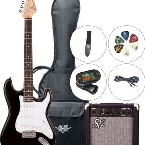 SX SE1 Black Elektromos gitár