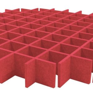 Mega Acoustic AcouCloud PET 18 cm Dark Red Akusztikai panel