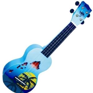 Mahalo Hawaii Hawaii Blue Burst Szoprán ukulele