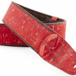 RightOnStraps Cork Textil gitár heveder Red