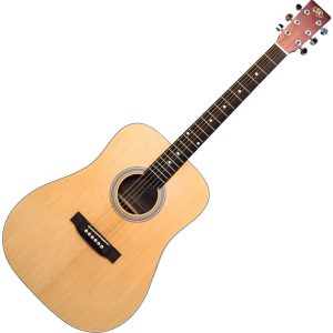SX SD204 Transparent Red Akusztikus gitár
