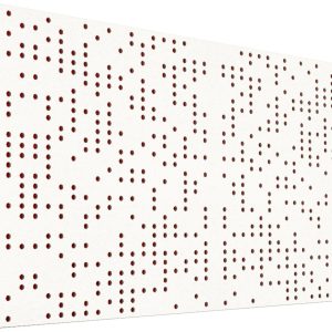 Mega Acoustic FiberPRO120 Binary Diffuser Negative White/Red Fa akusztikai panel