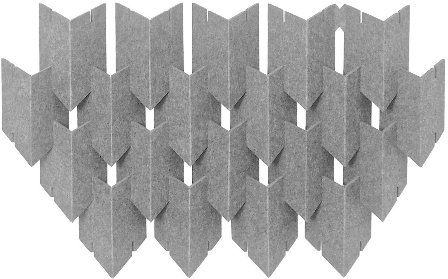Mega Acoustic DART-PET 12 Pieces Gray Akusztikai panel