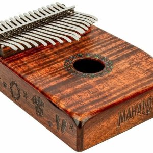 Mahalo MKA17KA Photo Flame Koa Kalimba