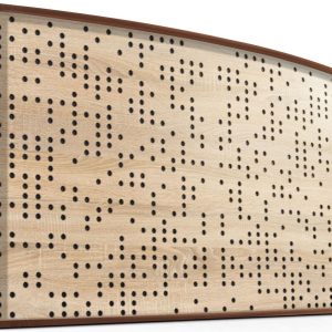 Mega Acoustic AcouStand Binary Diffuser Negative Sonoma Oak/Alder/Black Fa akusztikai panel