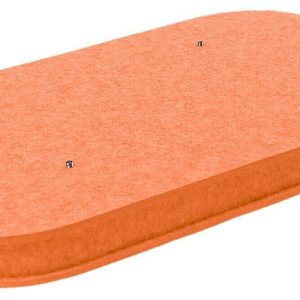 Mega Acoustic AcouCloud Flat PET 7 cm Orange Akusztikai panel