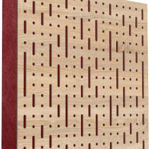 Mega Acoustic FiberPRO60 Binary Bean Sonoma Oak/Dark Red Fa akusztikai panel