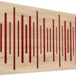 Mega Acoustic FiberPRO120 Spectrum Sonoma Oak/Red Fa akusztikai panel