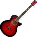 Pasadena SG026C-38 Red Sunburst Akusztikus gitár