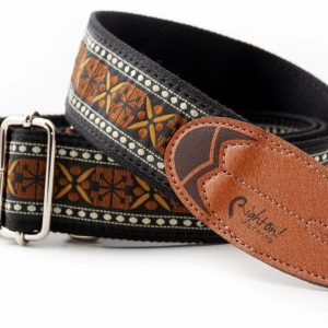 RightOnStraps Surf Textil gitár heveder Rider Brown