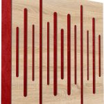 Mega Acoustic FiberPRO60 Spectrum Sonoma Oak/Red Fa akusztikai panel
