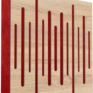 Mega Acoustic FiberPRO60 Spectrum Sonoma Oak/Red Fa akusztikai panel