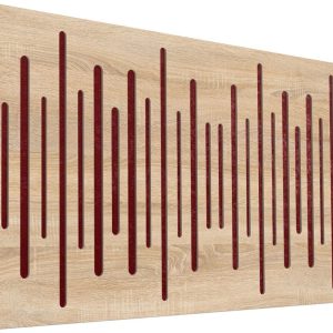 Mega Acoustic FiberPRO120 Spectrum Sonoma Oak/Dark Red Fa akusztikai panel