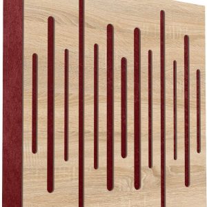 Mega Acoustic FiberPRO60 Spectrum Sonoma Oak/Dark Red Fa akusztikai panel